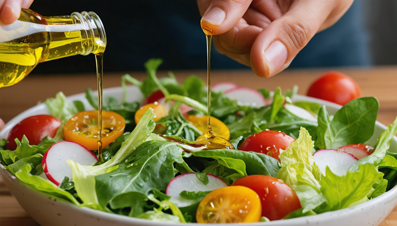 découvrez l'ingrédient secret qui transforme votre salade en une explosion de saveurs et fait de chaque bouchée un chef-d'œuvre culinaire.