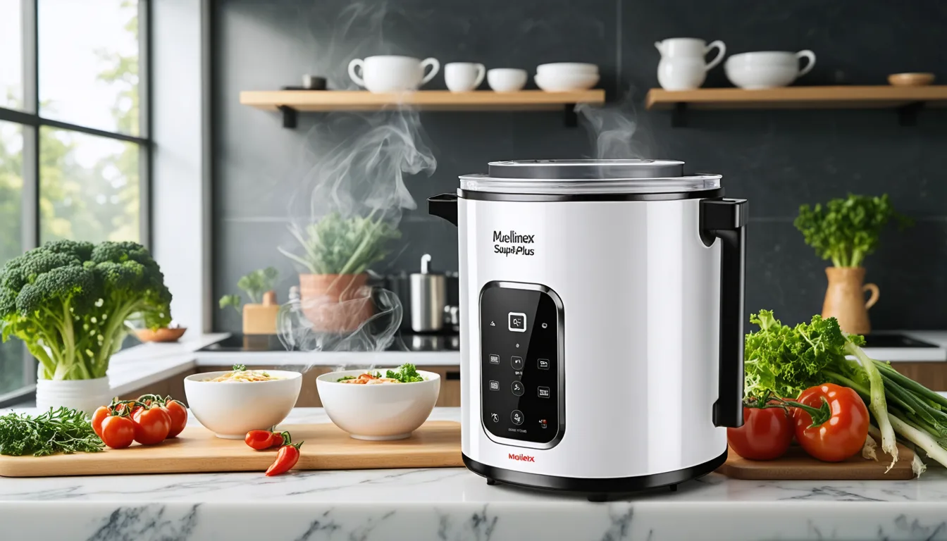 découvrez le moulinex soup&plus lm924500, un robot multifonction puissant qui prépare des soupes, mixe, cuit à la vapeur et bien plus, pour des repas sains et savoureux en toute simplicité.