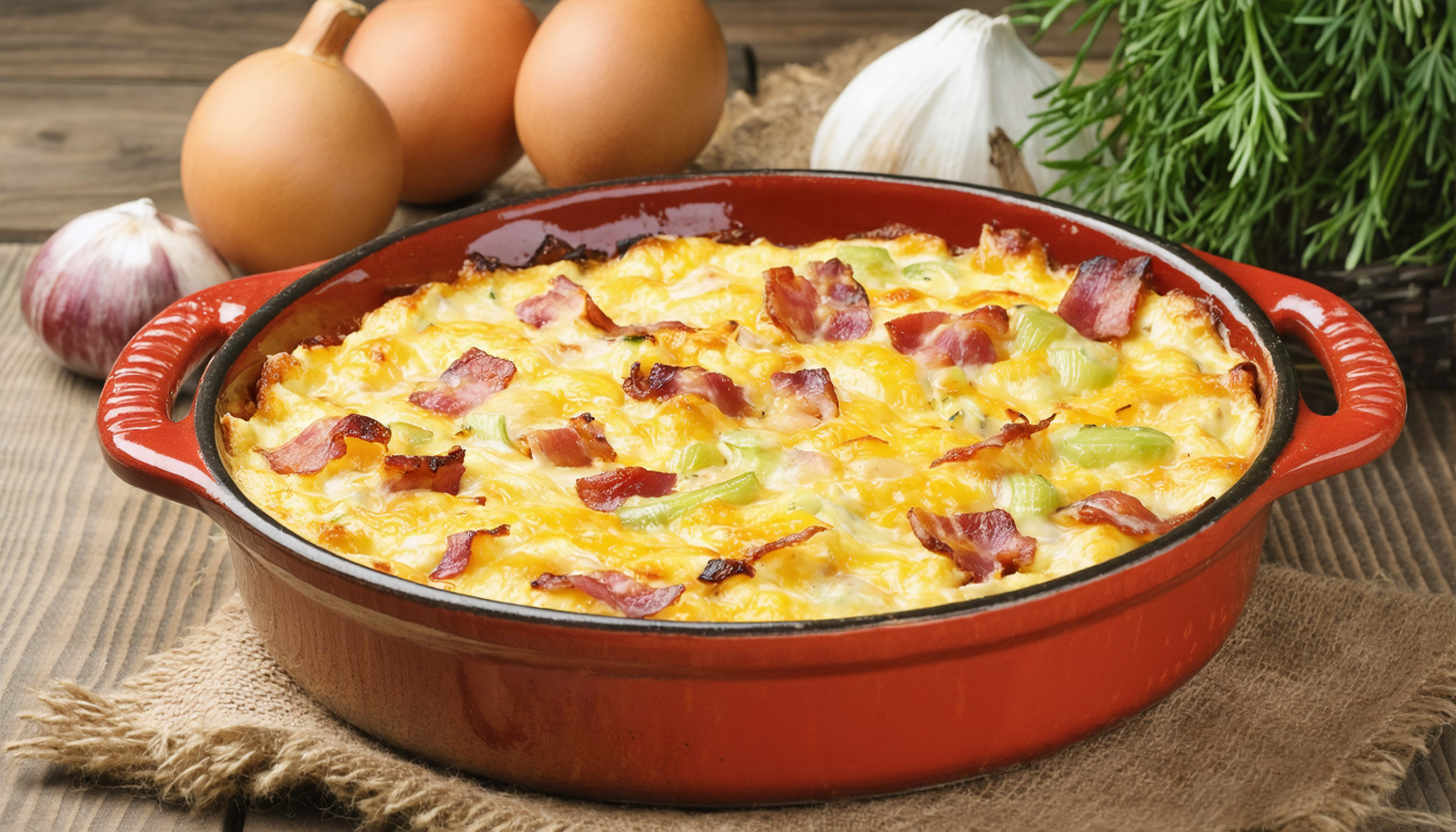 découvrez notre recette du jour : un gratin savoureux à la fondue de poireaux et lardons, un plat familial simple à préparer et idéal pour régaler toute la famille.