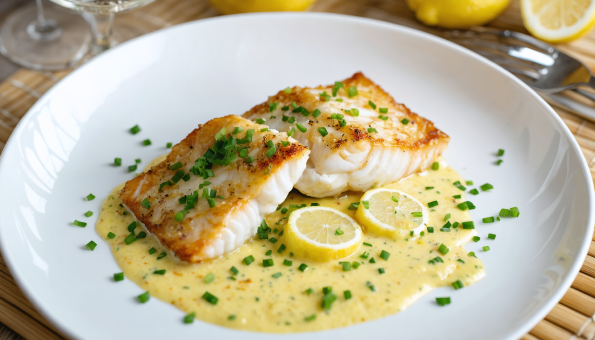 découvrez une recette facile et gourmande de lieu jaune accompagné d'un beurre de ciboulette savoureux, idéale pour un repas rapide et délicieux.