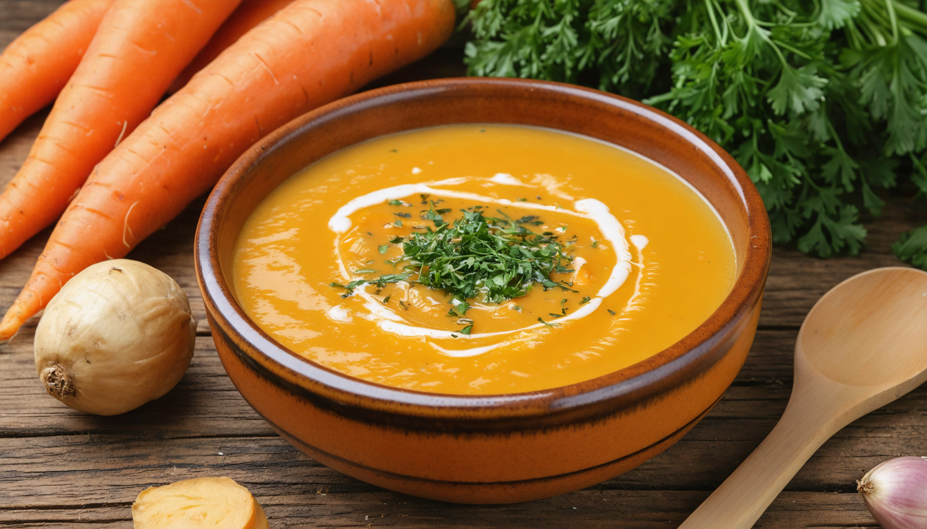 découvrez une recette facile et rapide pour préparer une soupe légère aux carottes et patate douce, parfaite pour un repas sain et réconfortant.