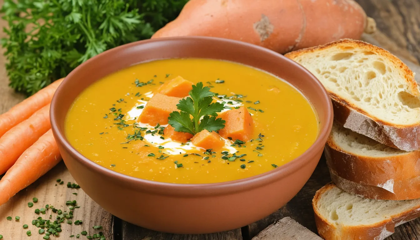 découvrez une recette facile et rapide pour préparer une soupe légère aux carottes et patate douce, parfaite pour un repas sain et réconfortant.