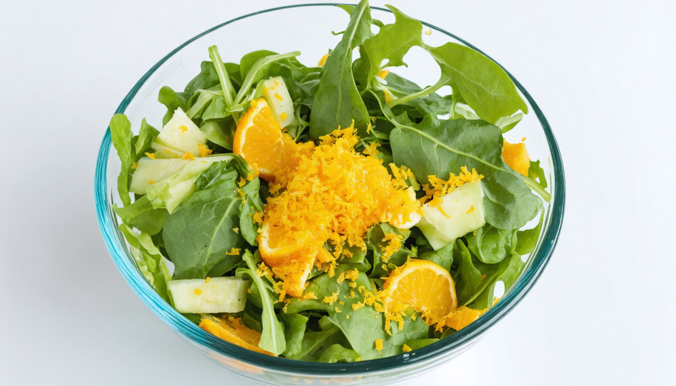 découvrez notre recette minceur de salade fraîche alliant fenouil croquant, crevettes savoureuses, sésame toasté et zestes d'orange pour un repas léger et plein de saveurs.