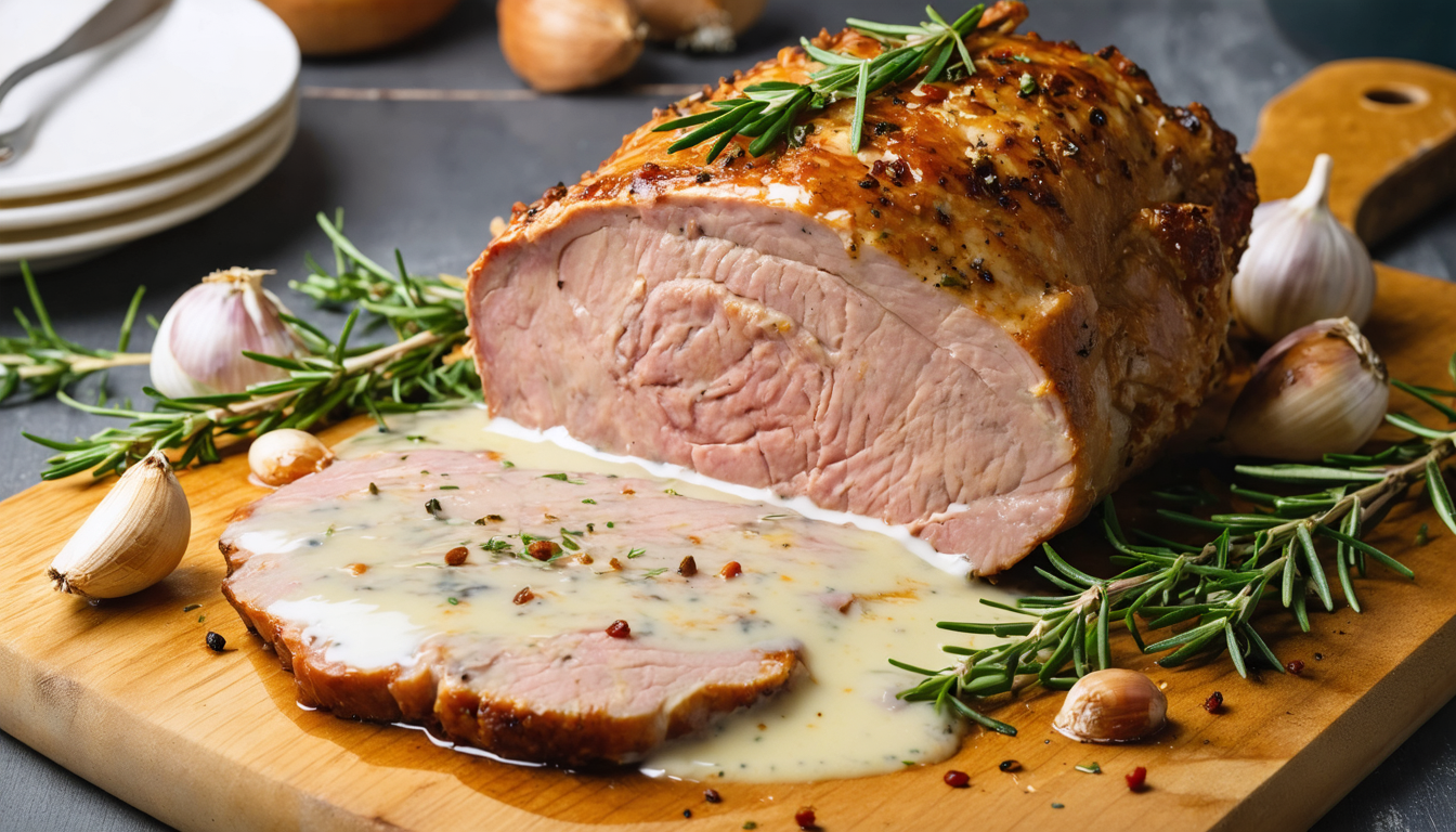 découvrez notre recette simple et délicieuse de rôti de porc fondant au lait, idéale pour un repas savoureux et facile à préparer.
