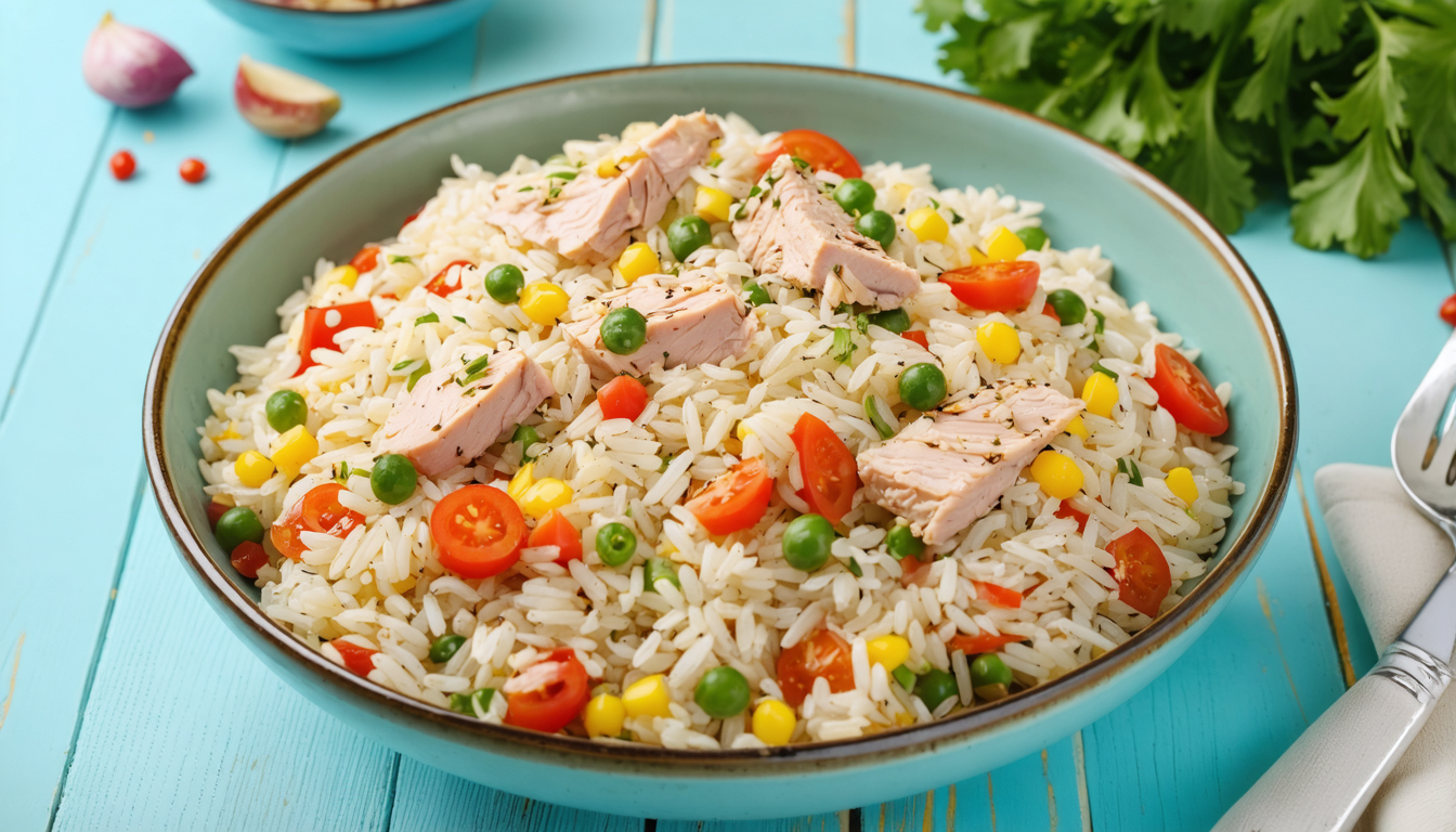 découvrez notre recette de salade de riz express, alliant fraîcheur et légèreté, prête en seulement 15 minutes pour égayer vos journées d'été.
