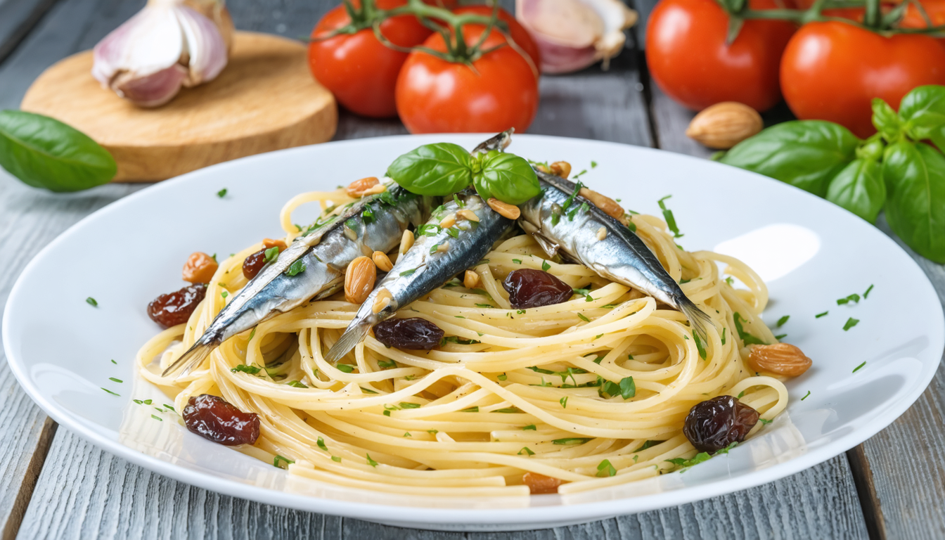 découvrez la recette rapide et savoureuse des spaghettini siciliens aux sardines, une plat léger prêt en seulement 15 minutes, idéal pour un repas gourmand et équilibré.