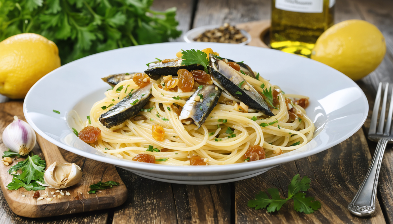 découvrez notre recette rapide et savoureuse de spaghettini siciliens aux sardines, une option légère et pleine de saveurs prête en seulement 15 minutes.