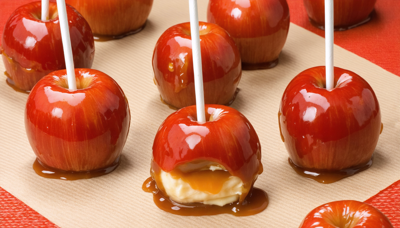 découvrez nos sucettes gourmandes alliant fromage frais et noix, revisitées en pomme d'amour pour une douceur originale et irrésistible.