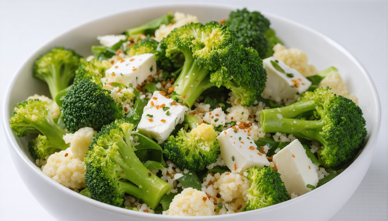 découvrez notre recette de taboulé d'hiver gourmand alliant brocoli croquant, chou-fleur tendre et fromage frais onctueux pour un repas sain et savoureux.