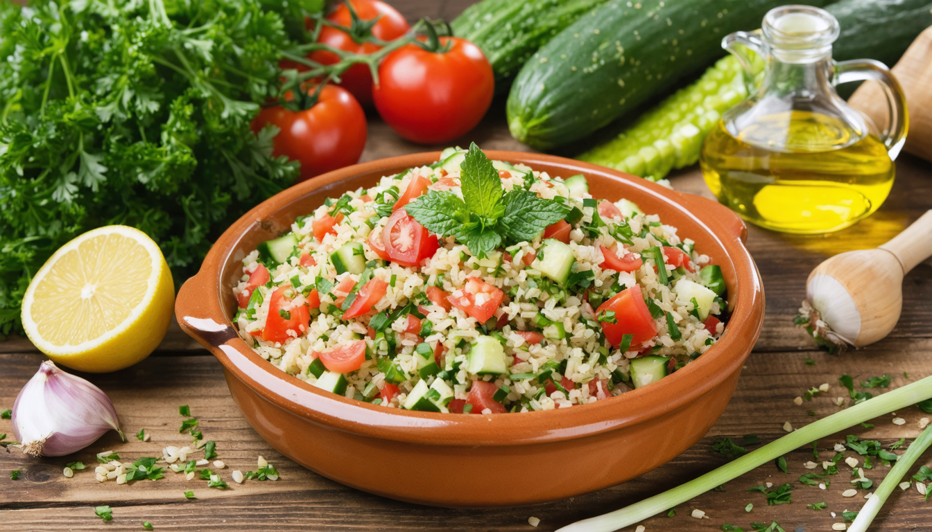 découvrez notre recette authentique de taboulé libanais, un plat maison frais, léger et plein de saveurs méditerranéennes pour vos repas estivaux.