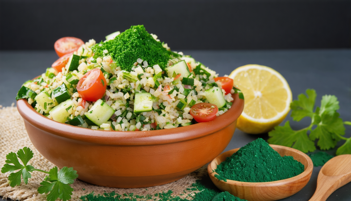 découvrez une recette saine et légère de taboulé frais au persil et à la spiruline, parfaite pour une alimentation équilibrée et pleine de saveurs naturelles.
