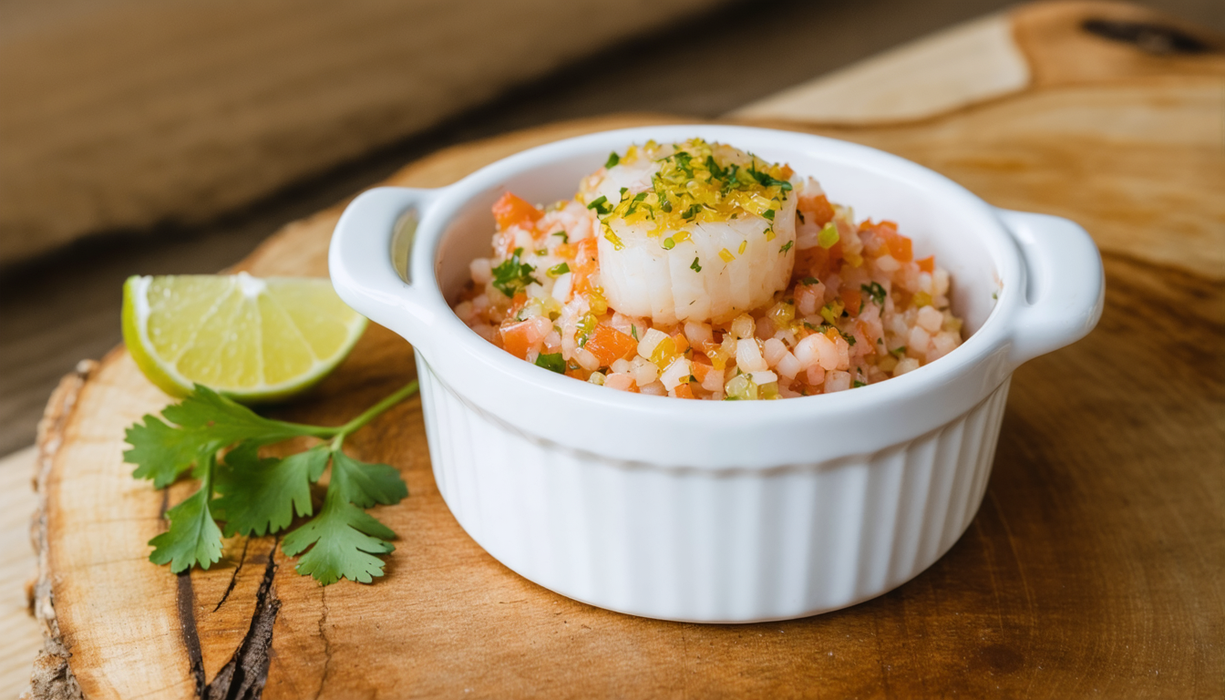 découvrez notre recette raffinée de tartare de saint-jacques au citron vert, une préparation fraîche et élégante idéale pour ravir les papilles des amateurs de cuisine gourmet.