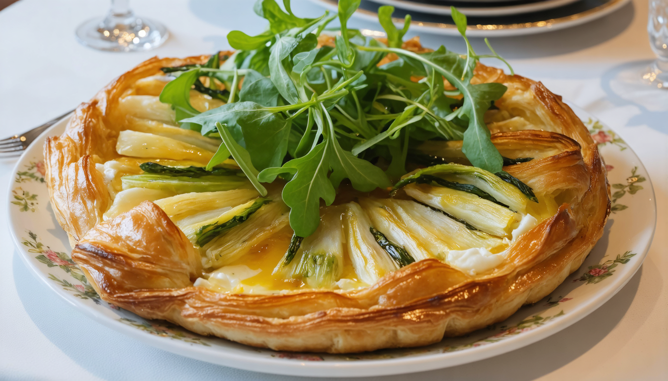 découvrez la recette gourmande de la tatin d’endives et camembert, un plat savoureux alliant douceur des endives et fondant du camembert pour un moment de plaisir assuré.