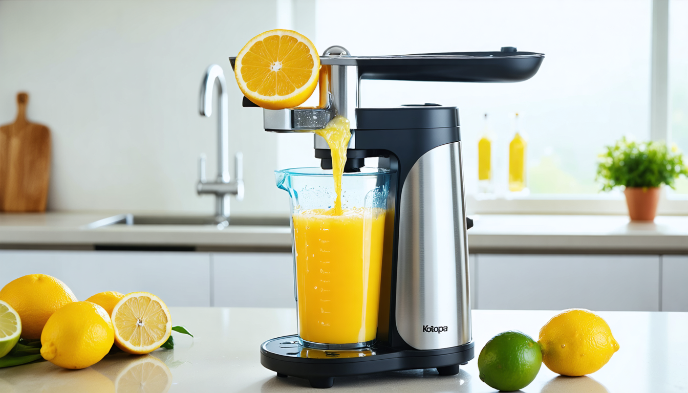 découvrez le test complet du presse-agrumes kotopa, combinant une grande capacité et un nettoyage facile pour un jus frais sans effort.