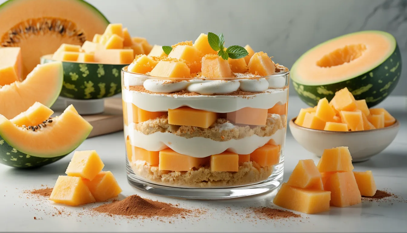 découvrez notre recette légère de tiramisu fraîcheur au melon et petits suisses, une douceur estivale irrésistible alliant fraîcheur et onctuosité.