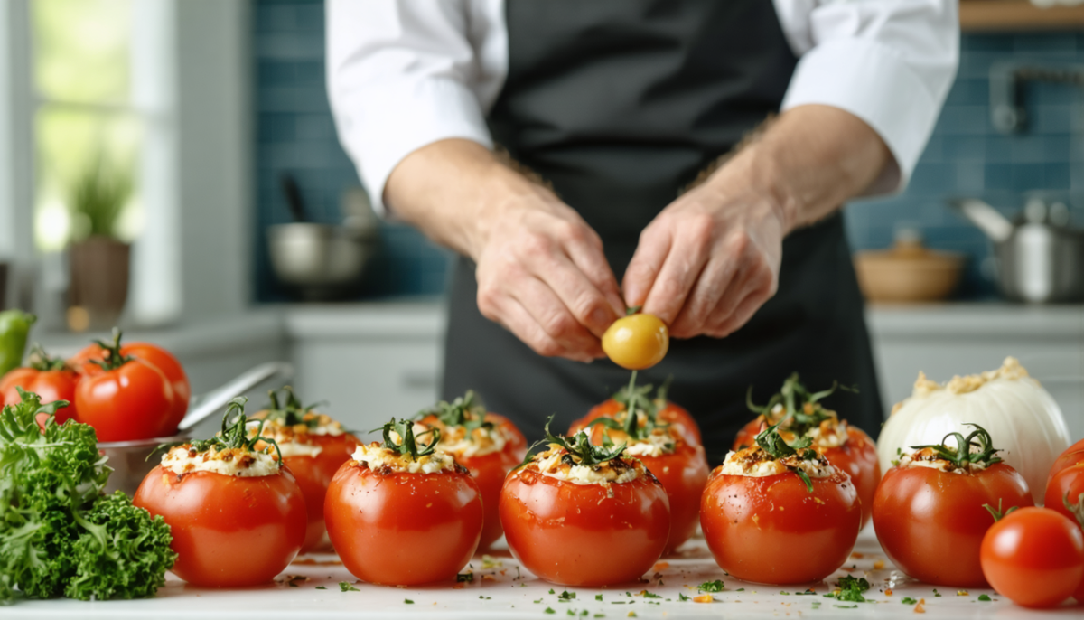 découvrez notre recette revisitée de tomates farcies, idéale pour un été frais et facile à préparer. savourez la tradition avec une touche moderne et gourmande.