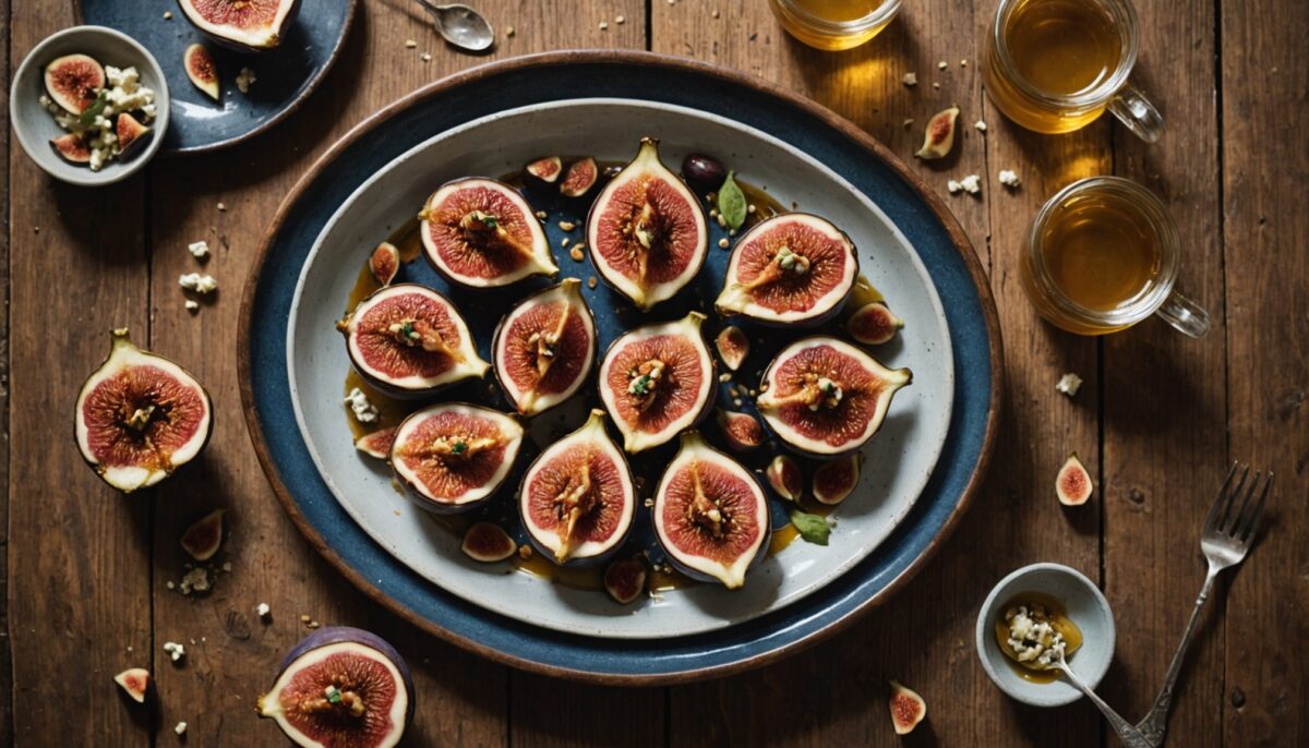 Figues gratinées au bleu : une délicieuse harmonie sucrée-salée à découvrir