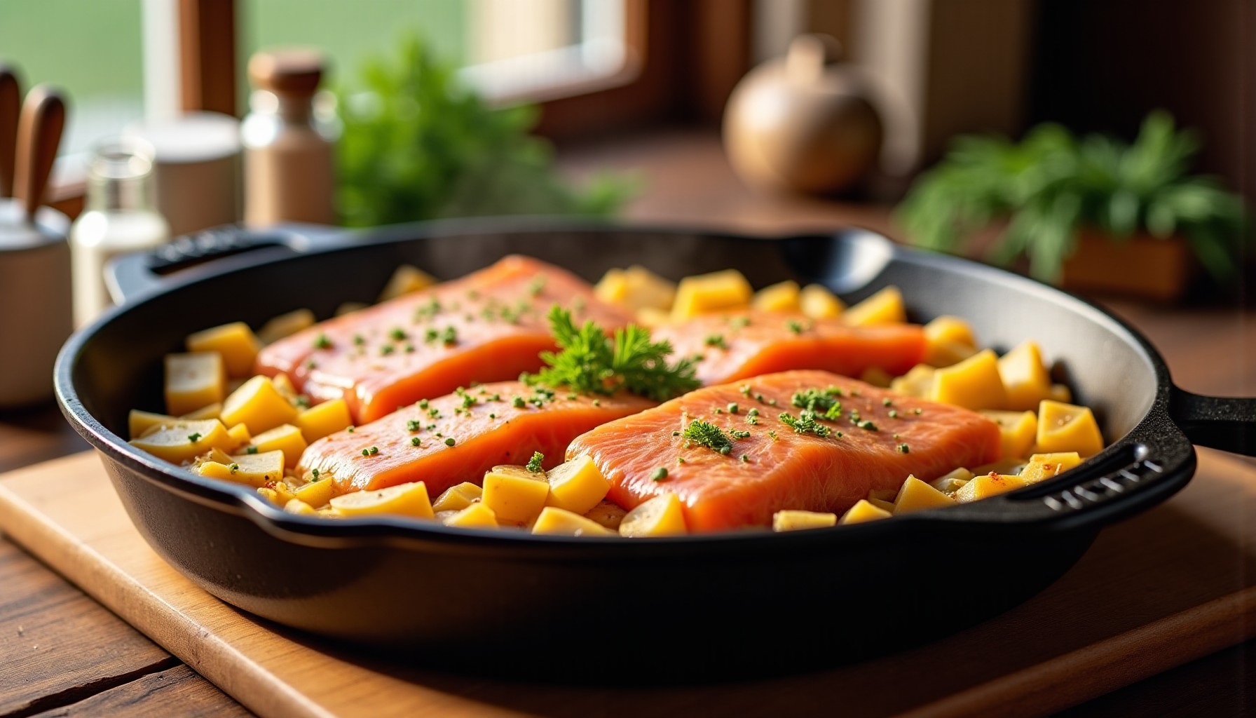 Délicieux gratin de saumon et pommes de terre : suivez la recette pas à pas pour un plat gourmand