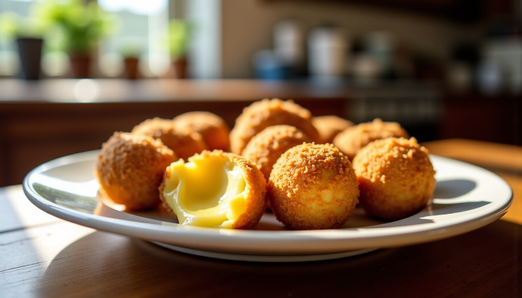 Délice fondant : croquettes croustillantes de pommes de terre au fromage à raclette
