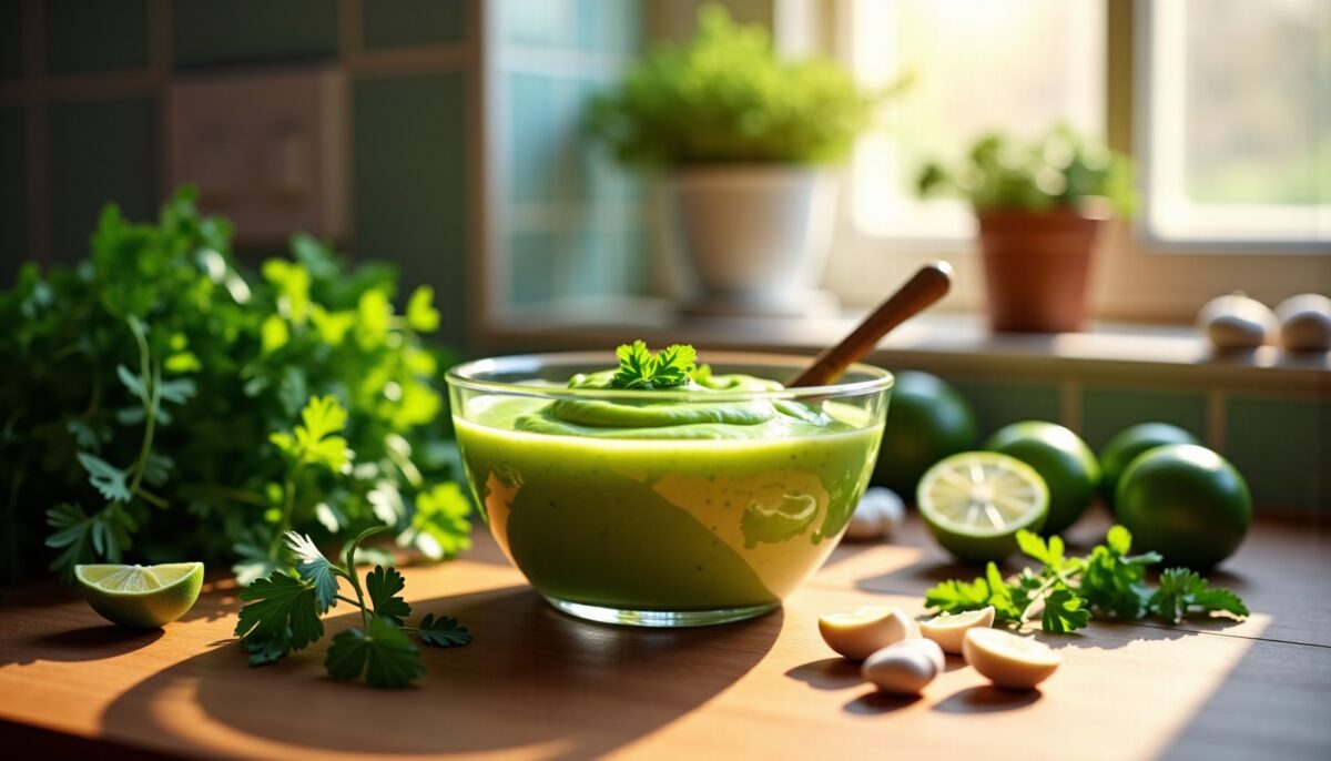 Préparez votre sauce verte maison : une recette simple et pleine de saveurs