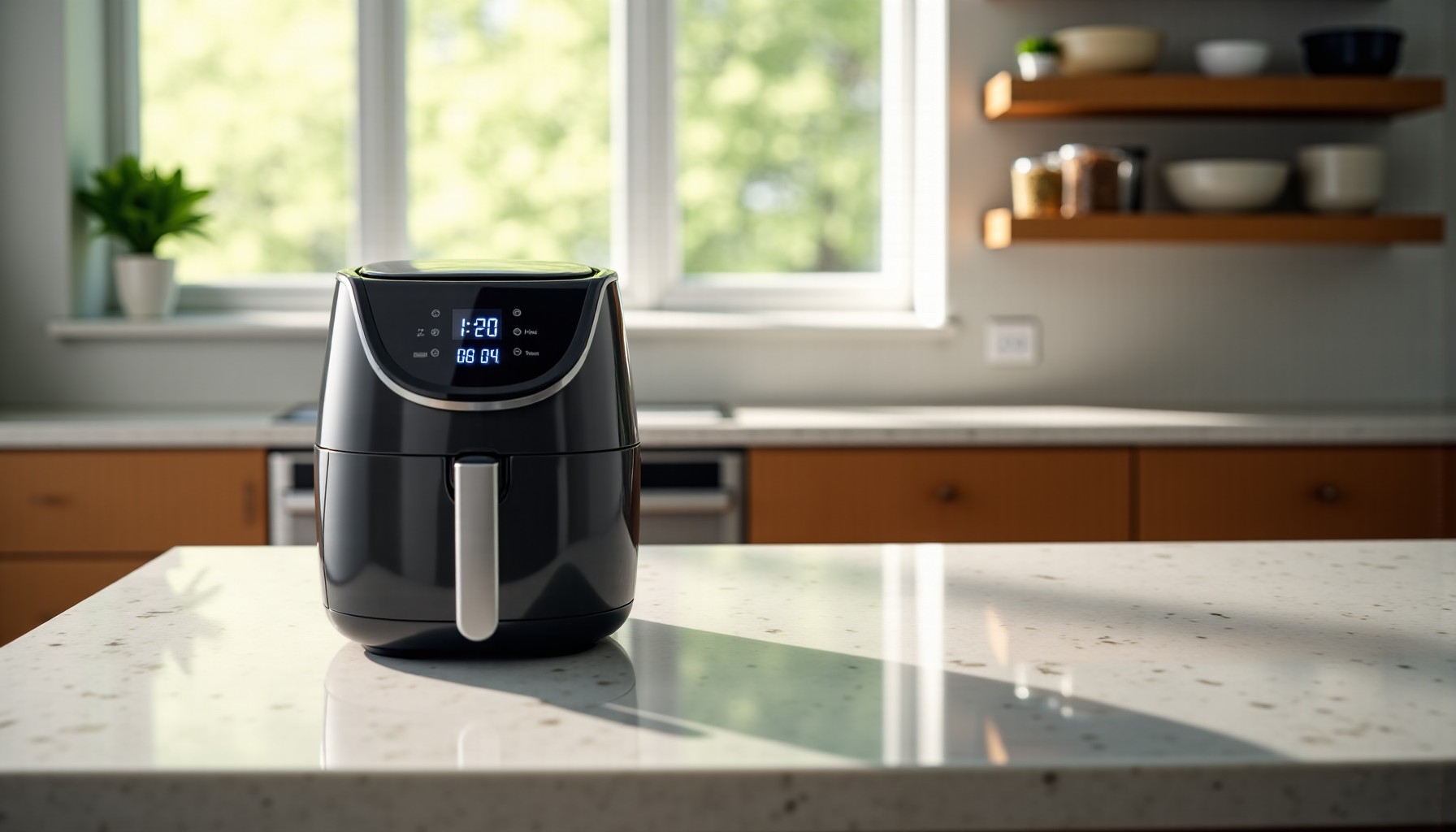 Découverte de la friteuse sans huile portable Ninja CRISPi 1700W : performance compacte et cuisson saine