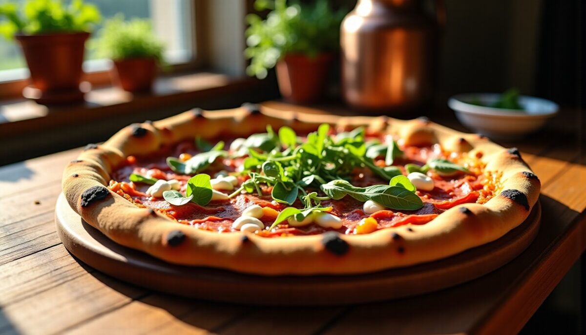 Délice Provençal : Recette Savoureuse de Pizza au Fromage de Chèvre et Jambon Cru
