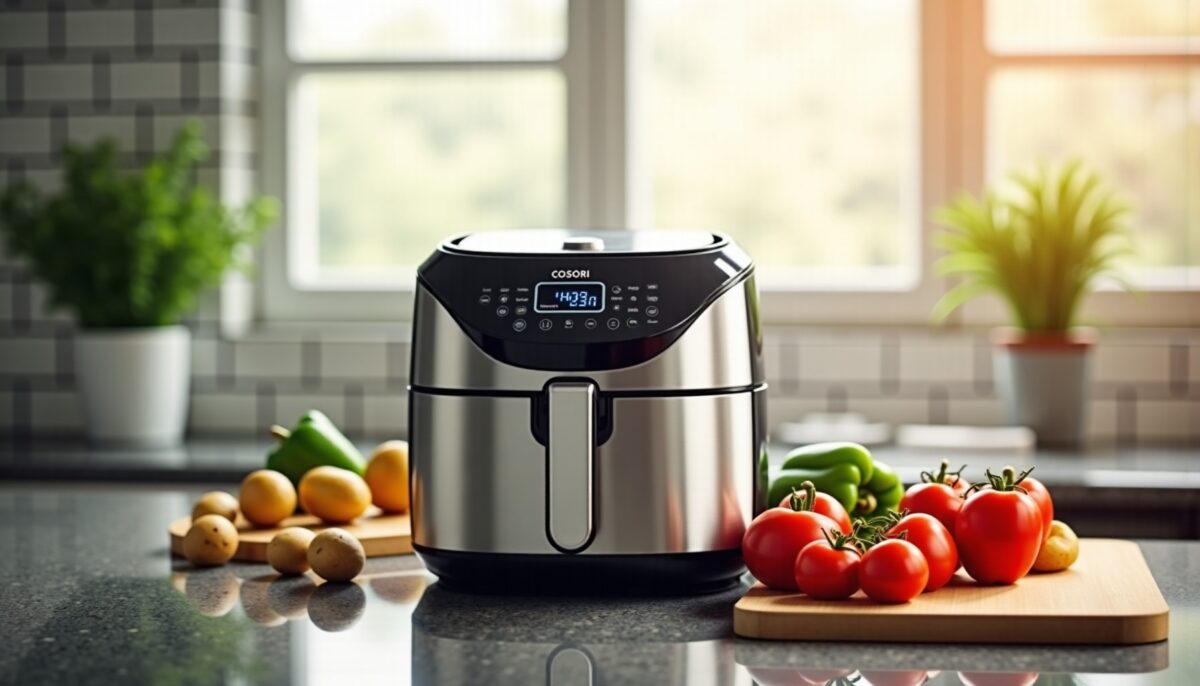 Découvrez la friteuse Cosori Air Fryer 6.2L : une cuisson rapide et économique pour des plats savoureux