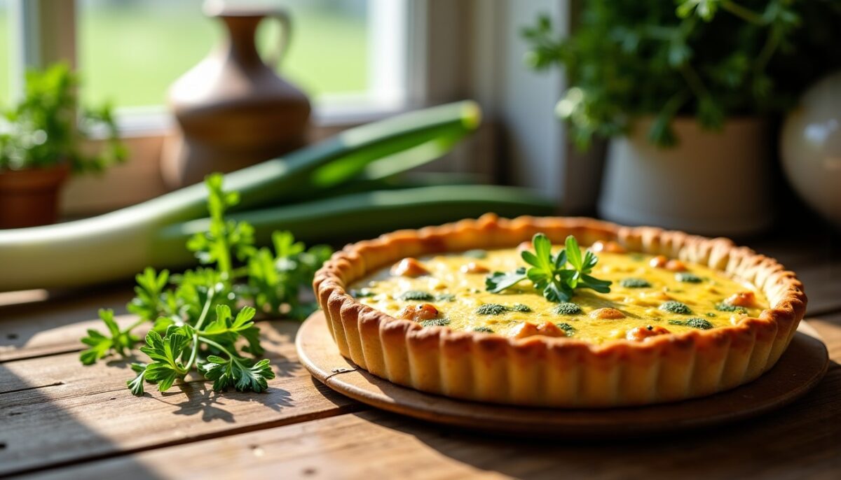 Délicieuse quiche aux poireaux : une recette simple et gourmande