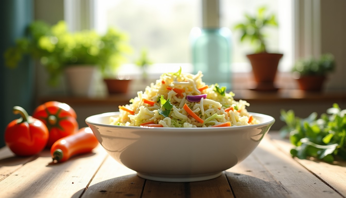 Coleslaw à la Mayonnaise Allégée : une Recette Gourmande et Santé