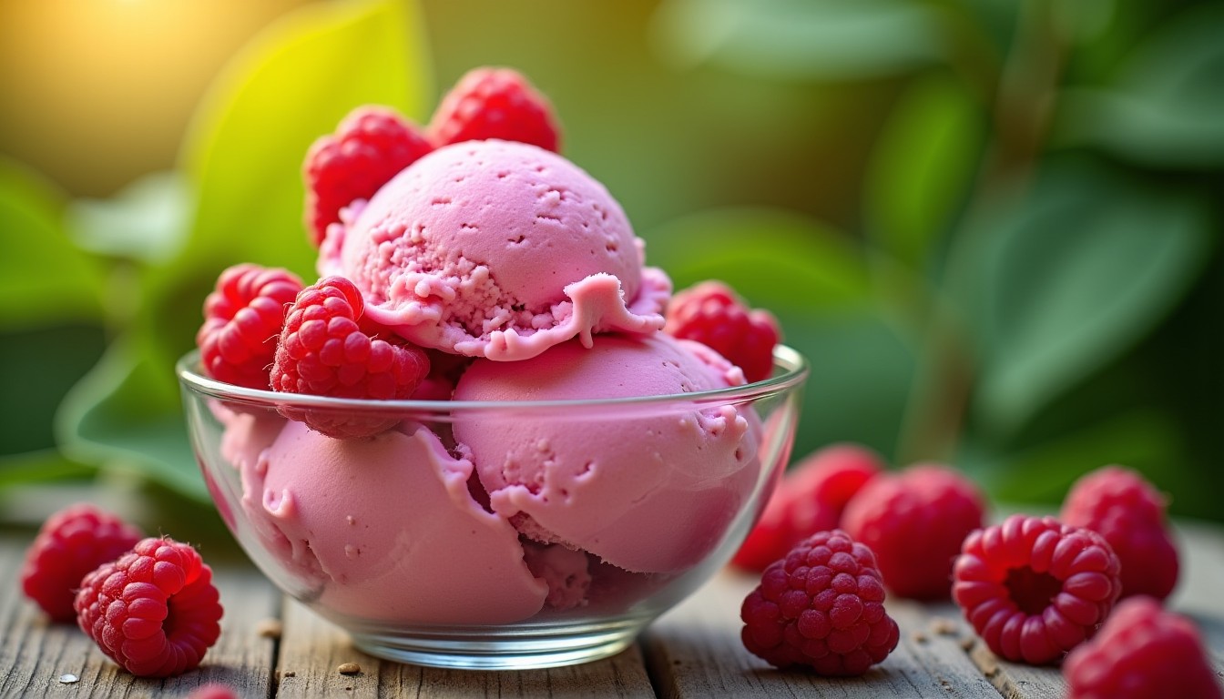 Glace onctueuse à la framboise : savourez un été fruité sans sorbetière