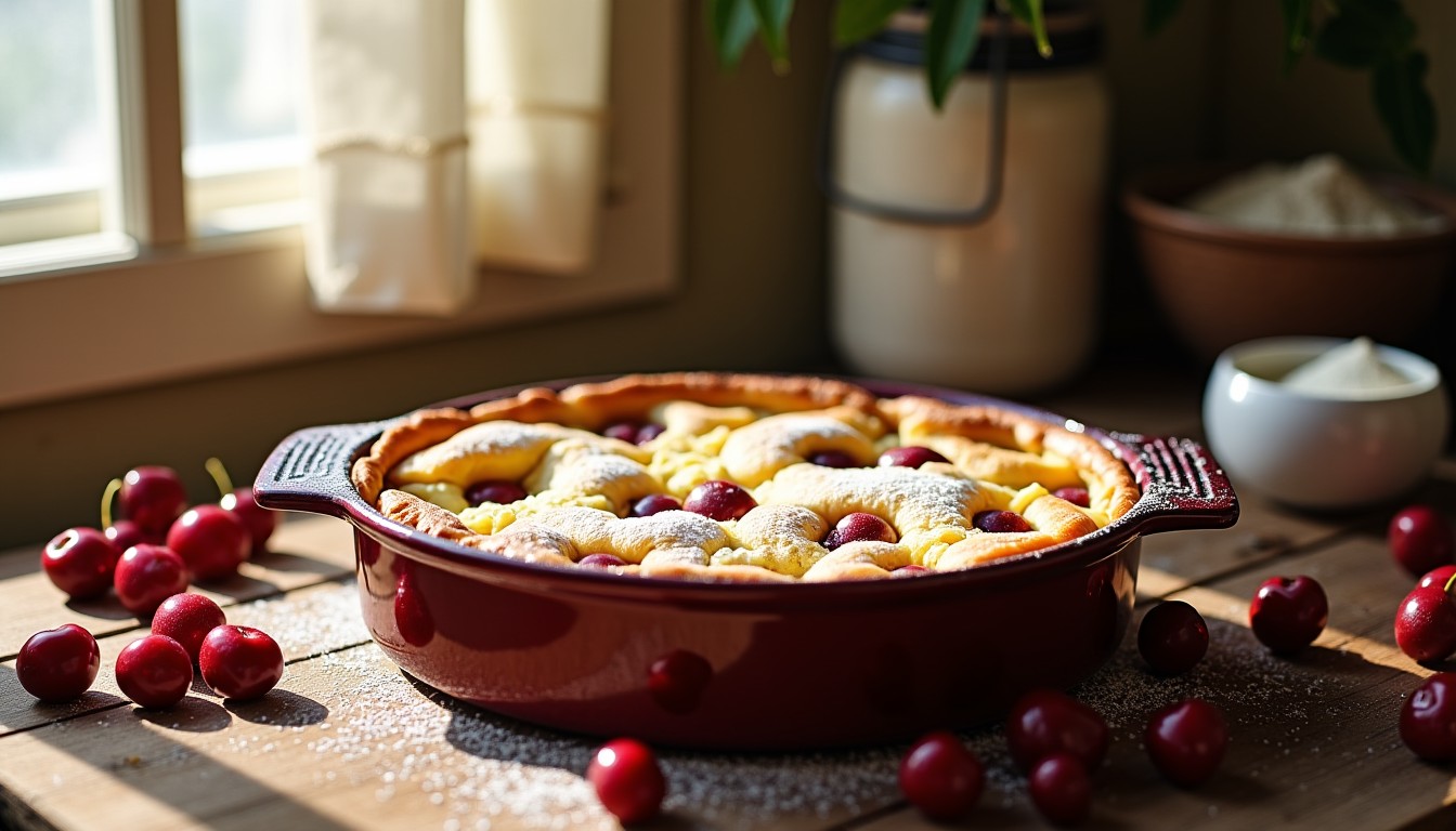 Clafoutis aux cerises façon grand-mère : un dessert moelleux, simple et prêt en un rien de temps