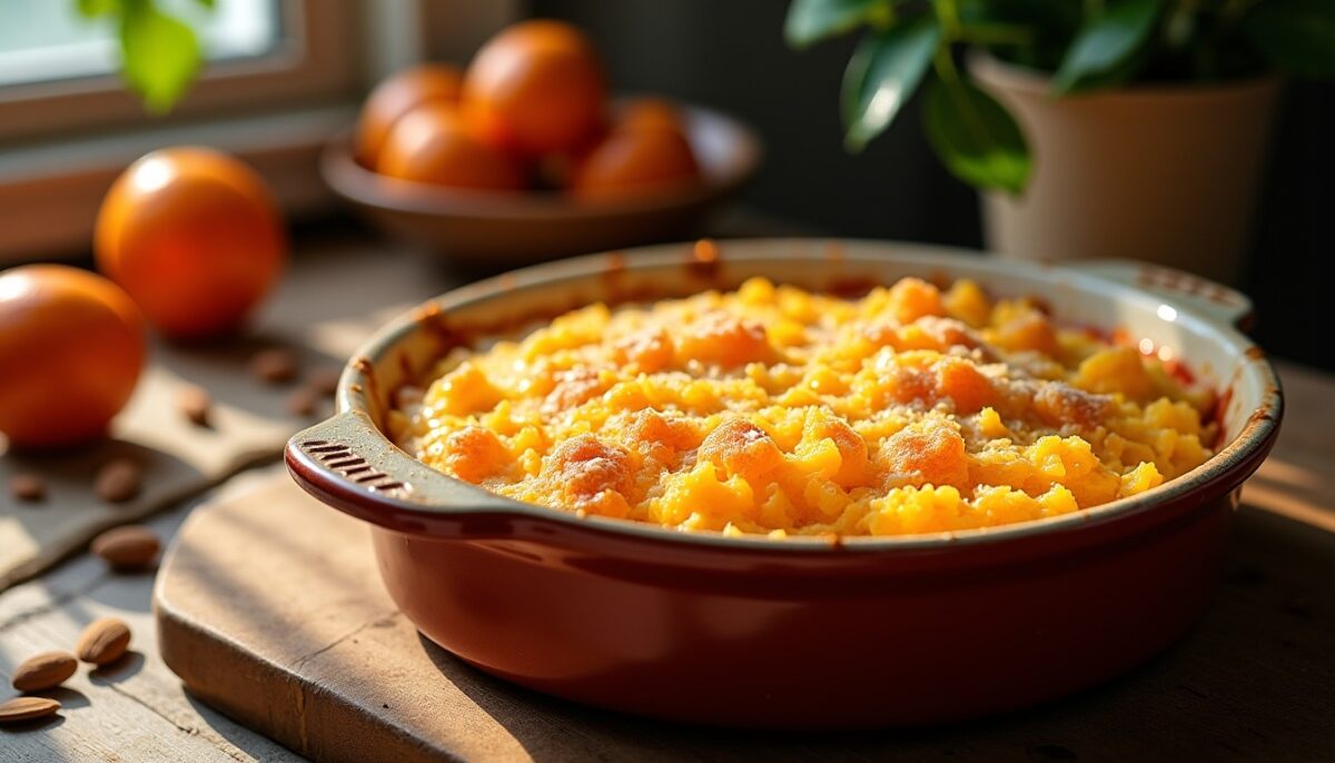Délice léger : Gratin de clémentines parfumé à la poudre d’amande