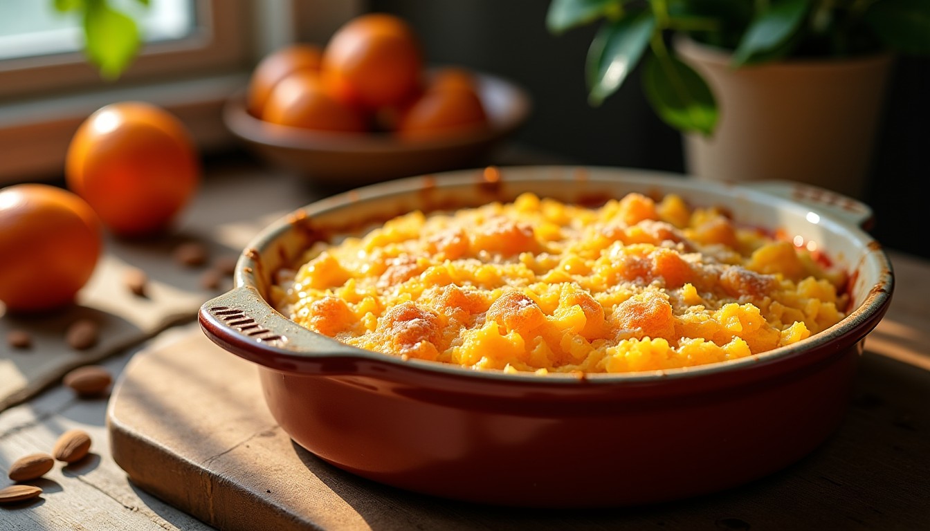 Délice léger : Gratin de clémentines parfumé à la poudre d’amande