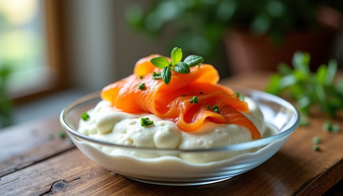 Délicieuse mousse onctueuse au fromage de chèvre et saumon fumé : une recette facile et raffinée