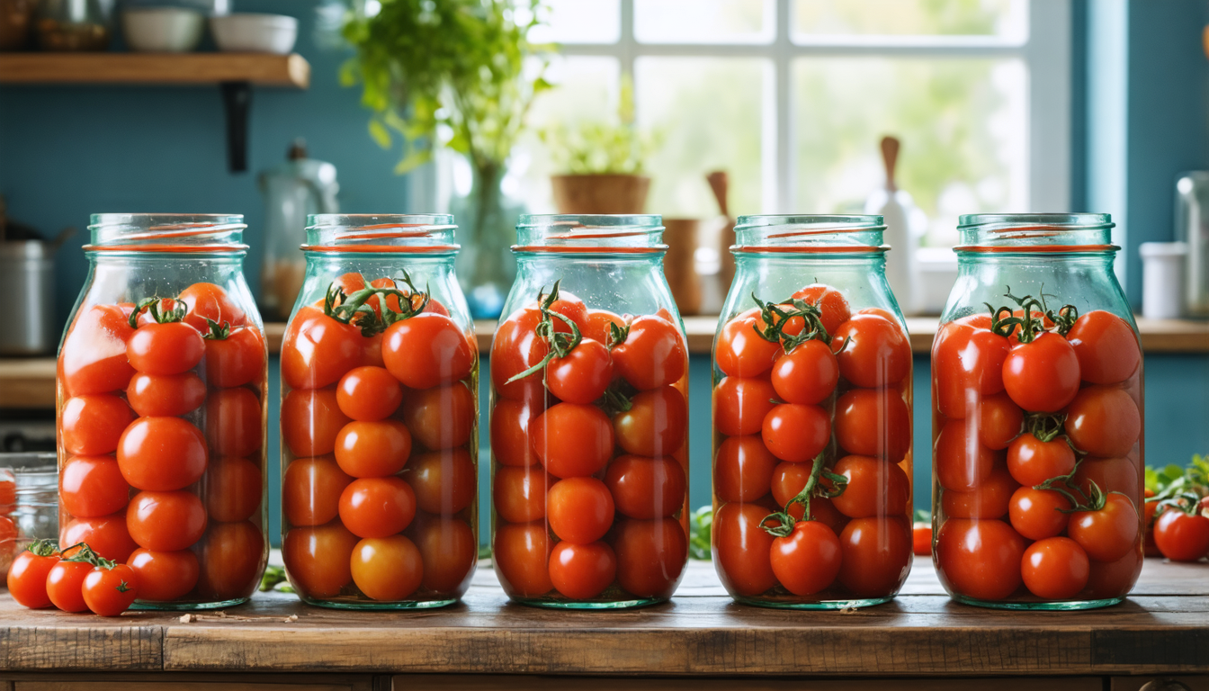 découvrez comment préparer facilement des conserves maison de tomates pelées avec notre recette simple et nos astuces pratiques pour conserver toute la saveur de vos tomates.