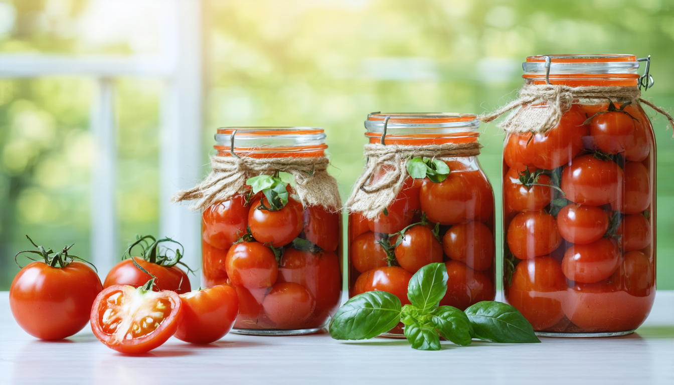 apprenez à préparer des conserves maison de tomates pelées avec notre recette facile et nos astuces pratiques pour conserver toute la fraîcheur et le goût de vos tomates.