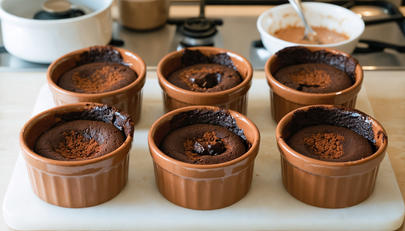 apprenez à préparer un moelleux au chocolat irrésistible en seulement 5 minutes, parfait pour impressionner vos invités avec un dessert rapide et gourmand.