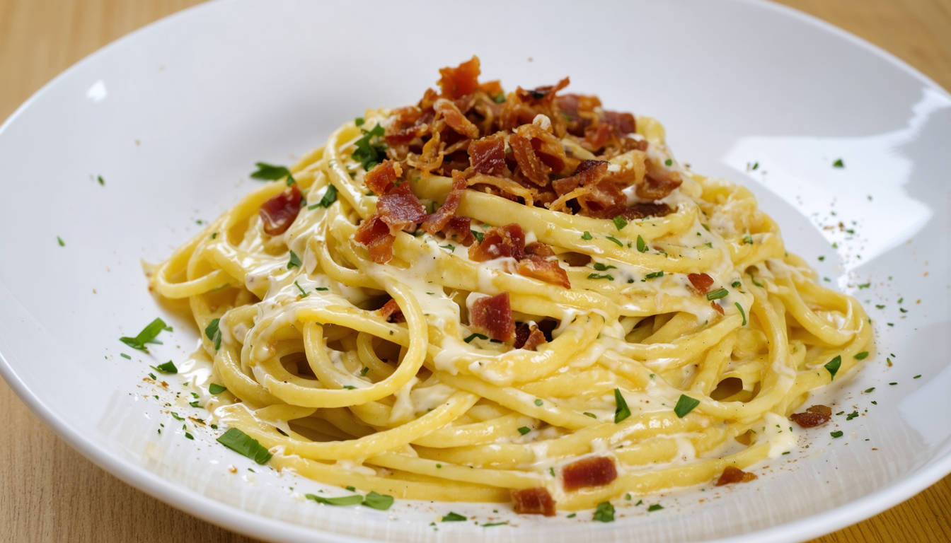 découvrez notre recette de spaghetti carbonara revisité avec une touche de fromage frais pour un délice crémeux et fondant en bouche, parfait pour tous les amateurs de saveurs authentiques et gourmandes.