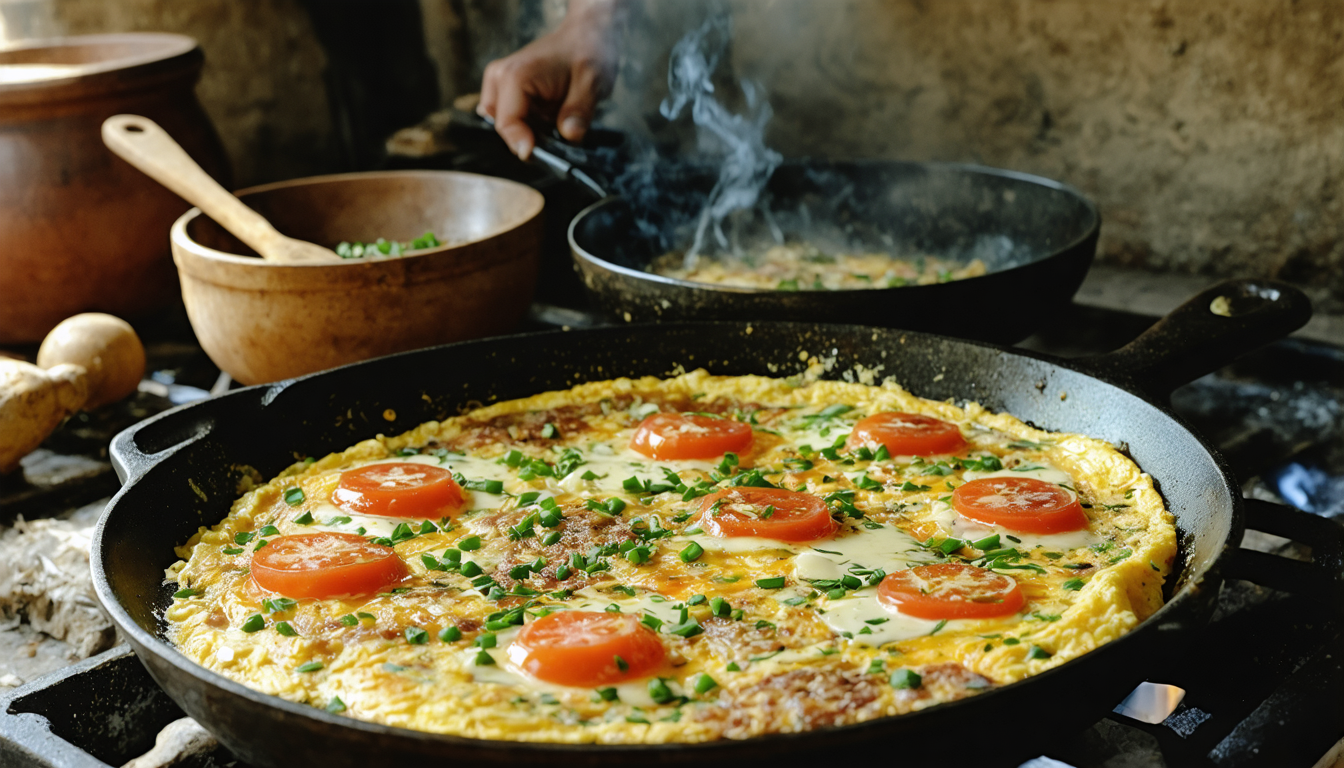 découvrez notre recette gourmande d'omelette moelleuse aux œufs brouillés et fromage fondant, un délice crémeux pour un repas savoureux et réconfortant.