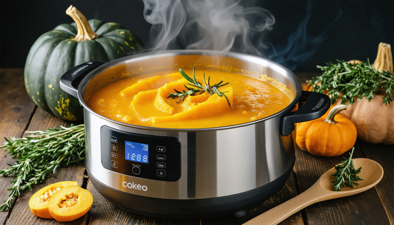 découvrez notre recette simple et gourmande de délice de potiron au cookeo, parfaite pour régaler toute la famille en un rien de temps.