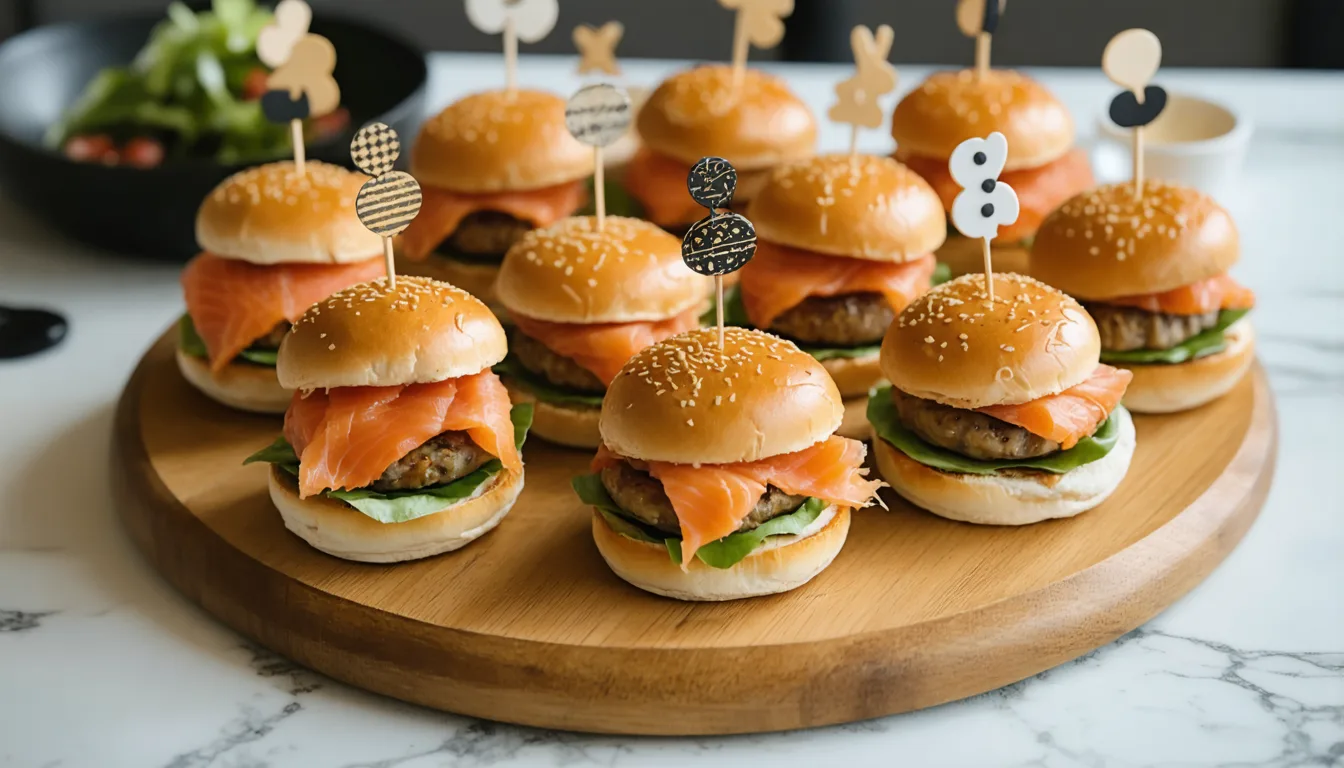 découvrez notre recette gourmande de mini-burgers au saumon fumé et fromage frais, parfaits pour un apéritif raffiné ou un repas convivial en toute simplicité.