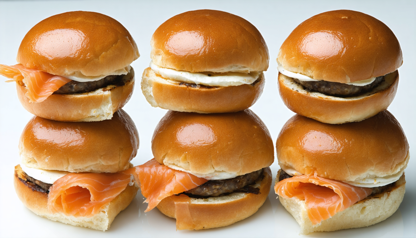 découvrez notre recette gourmande de mini-burgers au saumon fumé et fromage frais, une délicieuse bouchée pour un apéritif raffiné et savoureux.
