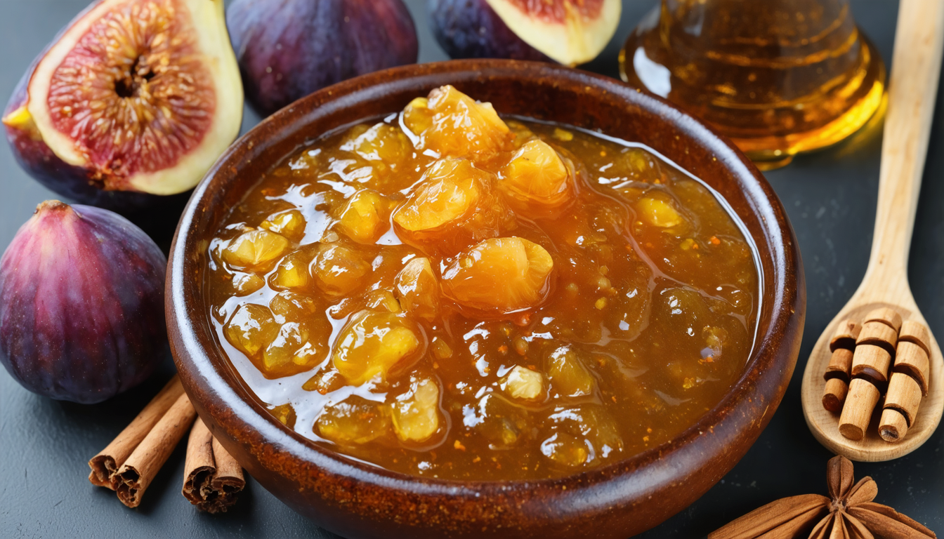 savourez un délice feuilleté au boudin blanc, sublimé par un chutney de figues maison acidulé, pour une expérience gourmande et raffinée.