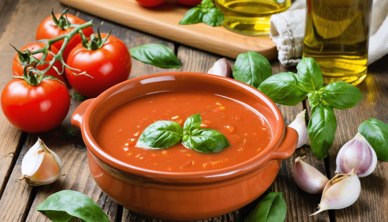 découvrez notre recette simple et rapide pour préparer une délicieuse soupe maison de tomates fraîches, parfaite pour un repas sain et savoureux.
