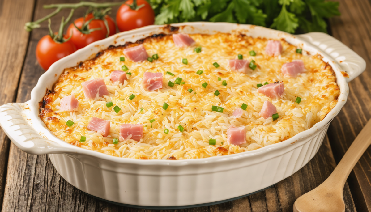 découvrez notre recette saine et gourmande de gratin léger au riz de konjac et jambon, parfaite pour un repas délicieux et équilibré.