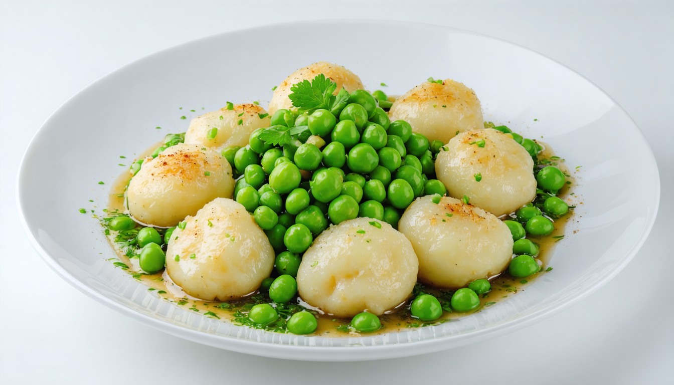 découvrez une recette simple et gourmande de gnocchis légers aux éclats de petits pois, parfaite pour un repas savoureux et facile à préparer.