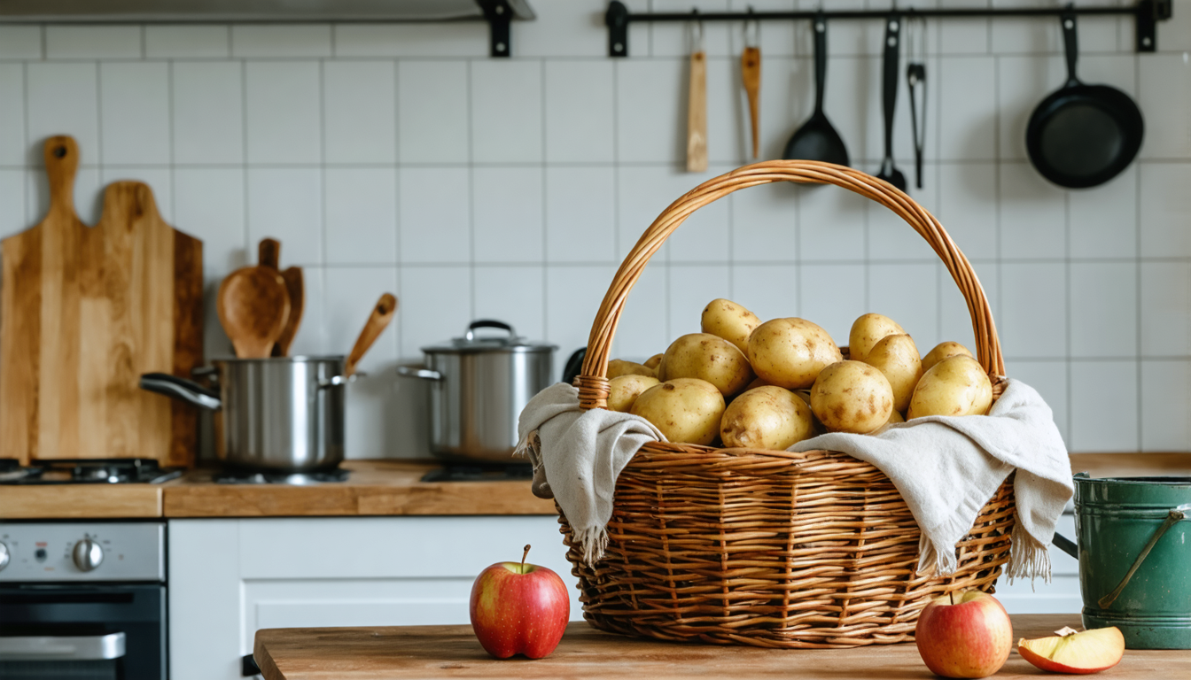découvrez le secret méconnu d'un simple fruit qui, placé parmi les pommes de terre, empêche efficacement leur germination et prolonge leur conservation.