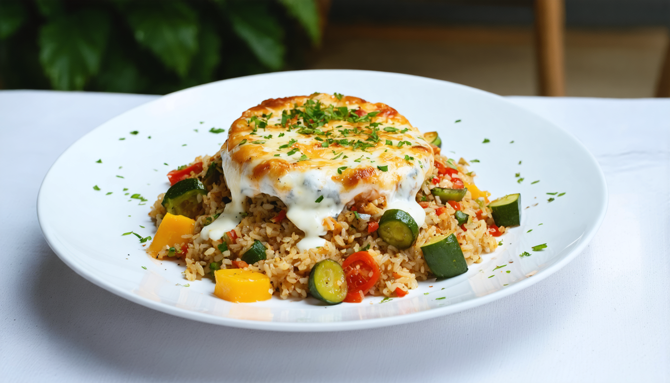 découvrez notre recette savoureuse de pilaf d’épeautre aux légumes estivaux et fromage fondant, un plat gourmand et sain parfait pour l'été.