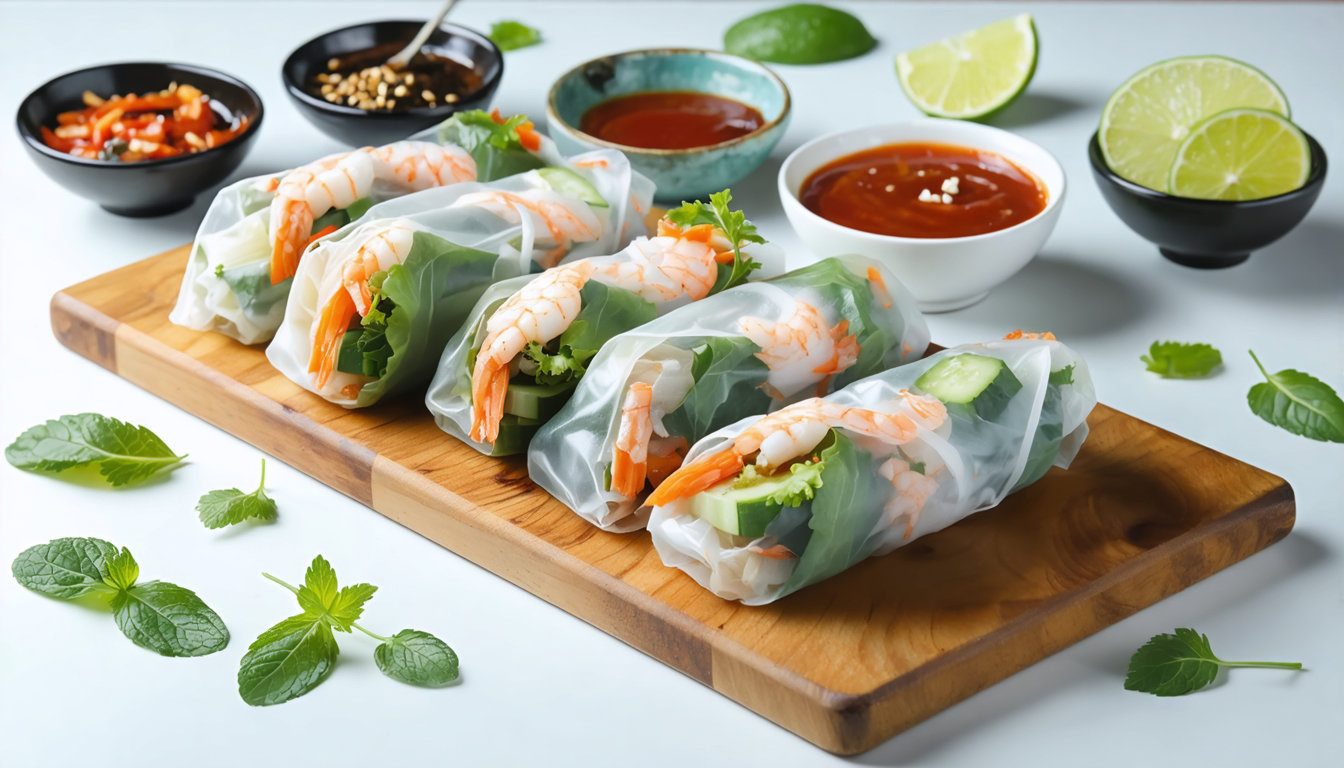 découvrez notre recette simple et gourmande de rouleaux de printemps, parfaite pour un apéritif estival sain et rafraîchissant.