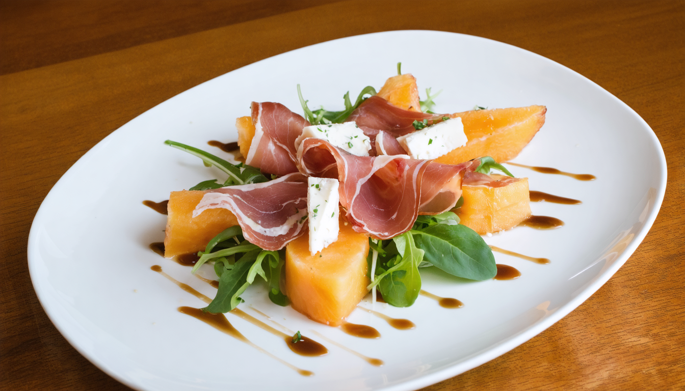 découvrez notre salade estivale gourmande alliant la douceur du melon sucré, la délicatesse du jambon cru fondant et la saveur authentique du fromage de brebis, pour un repas frais et savoureux.